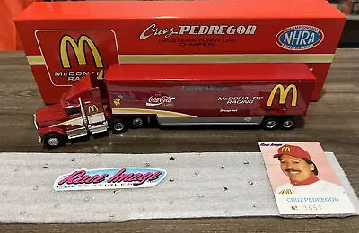 Cruz Pedregon 1992 Mcdonalds Nhra Funny Car 1/64 Ertl Transporter #3651 / 5000 • $29.99