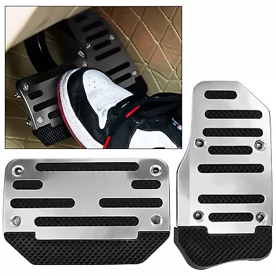 $8.99 • Buy 2x Universal Non-Slip Automatic Gas Brake Foot Pedal Pad Cover Kit Accessories