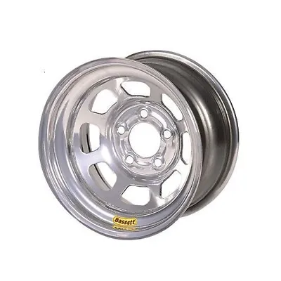 Bassett 47SN3S 14X7 D-Hole 5x100 Mm 3 In. Backspace Silver Wheel • $117.99