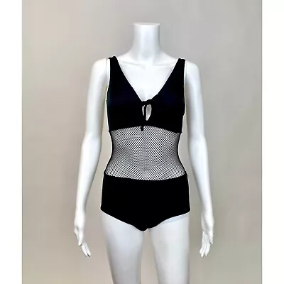 Rare Vintage 1960s Cole Of California Original One Piece Bathing Suit Fishnet • $295