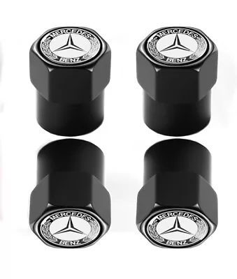 Mercedes-Benz Valve Stem Cap 4-Pack CLA CLS AMG GLC GLE GLS Tire Cover • $19.95