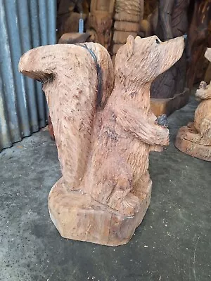 Chainsaw Carving Squirrel Great Gift  Elm Wood Home Garden  Sculpture  Craft  • £160
