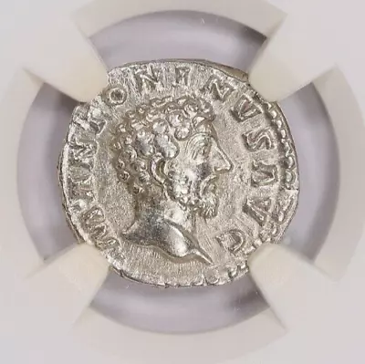 Marcus Aurelius Roman Empire NGC Ch XF Silver Denarius Concordia Cornucopia • $829.99