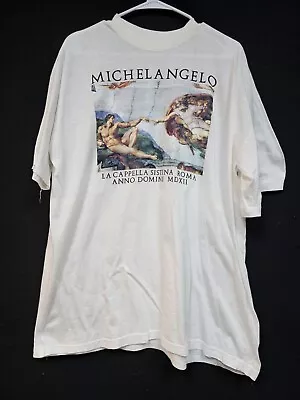 Vintage Michelangelo Art T Shirt Size 2XL 1990s Grail Classical Art • $99.99