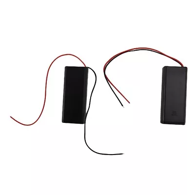 2 X 2 X AAA 3 V Battery Holder Case Box Wire ON / OFF Switch M Cover V6C19749 • $6.93