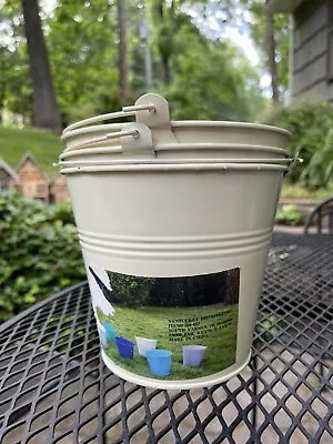 Cream Nantucket Distributors Metal Sand Pail • $4