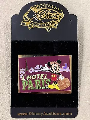 Disney Auctions DA Mickey Mouse L'Hotel Paris LE 100 Pin Hotel Paris      U01 • $32.50