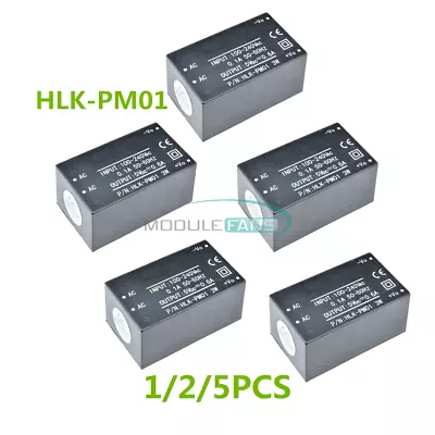 $2.93 • Buy 1/2/5PCS HLK-PM01 220V To 5V AC-DC Step-Down Buck Power Supply Module Switch