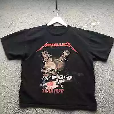 Metallica Damage Inc Tour 1986 T-Shirt Men's Large L Short Sleeve Graphic Black • $19.99