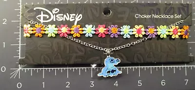 LILO & STITCH And Disney Choker Embroidered NECKLACE SET NEW • $16.99