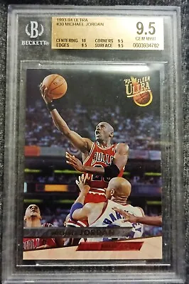 Michael Jordan 1993 Fleer Ultra #30 Gem Mint BGS 9.5 WITH A 10! STEAL PRICE!!! • $81.99