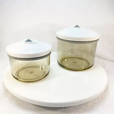 $34.99 • Buy FoodSaver Vacuum Seal Snail Canister Storage Containers 50 & 25 Oz. KY 134 &123
