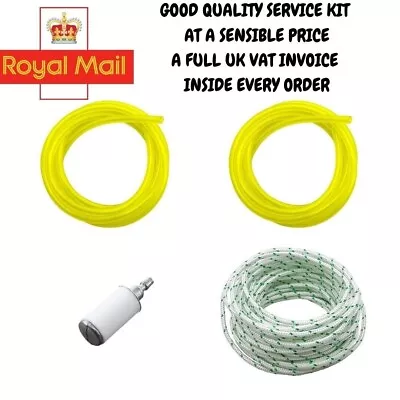 Mcculloch Mac 335 435 440 441 442 330 340 Service Kit Fuel Pipe Filter Cord • £6.99