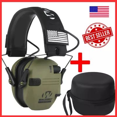 Walkers Electronic Ear Muff Shooting Ear Protection Hearing Muff Slim Anti-noise • $42.99