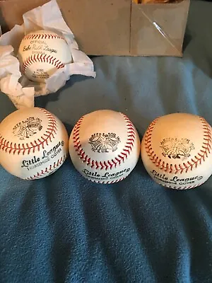 $135 • Buy Vintage Rawlings Official Little League Baseballs & Wilson Babe Ruth League Base