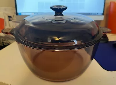 Vintage Visions Amber 4.5 Stock Pot By Corning  • $100