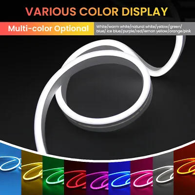 12V Flexible LED Strip Waterproof IP68 Sign Neon Lights Silicone Tube 1M 2M 5M • £7.80