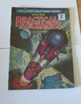 Vintage Newnes Practical Mechanics March 1954 Editor F. J. Camm • £3.99