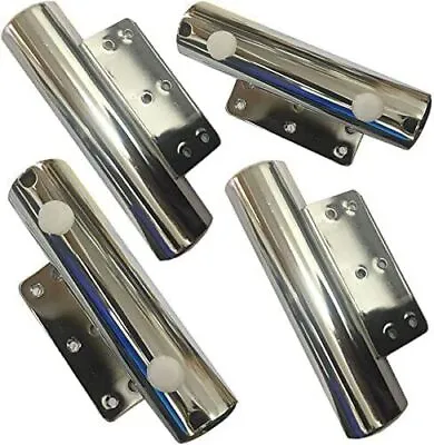 Metal Chrome Tube / Pipe Feet Legs For Beds Sofas Stools Chairs • £4.99