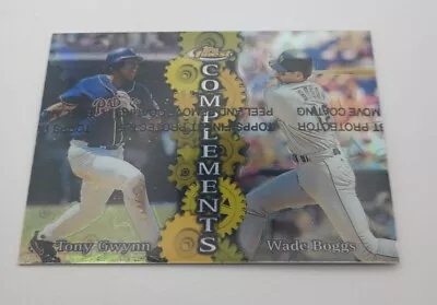 1999 Topps Finest Complements Tony Gwynn & Wade Boggs Refractor Left #C2 Padres • $1.95