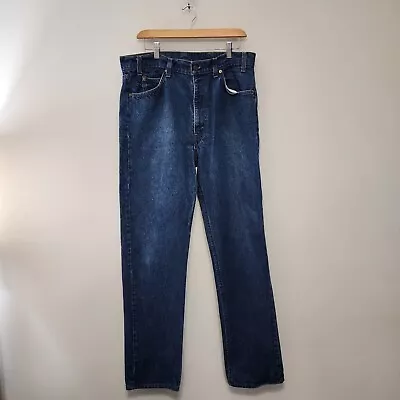 Vintage Levis Jeans Mens 36x32 Blue Denim Orange Tab USA Made Dark Wash Pants  • $40.95