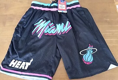 Miami Heat Basketball Shorts City Edition NBA Black SMALL BNWT  • £14.95