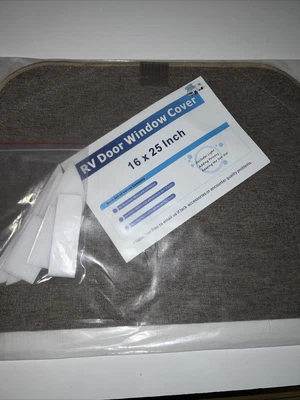 $15 • Buy RV Door Window Shade Cover Sun Blackout Fabric For Camper Privacy Entrance 16...