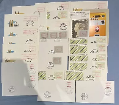 Lot Of Frama Labels/Machine Postage FDCs From Various Countries 99p Start • £0.99