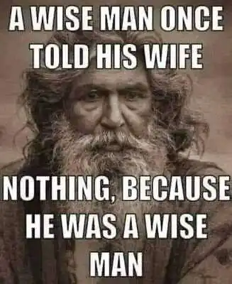 A Wise Man Told His Wife Nothing Aluminium Metal Sign Man Cave Home Funny • £3.99