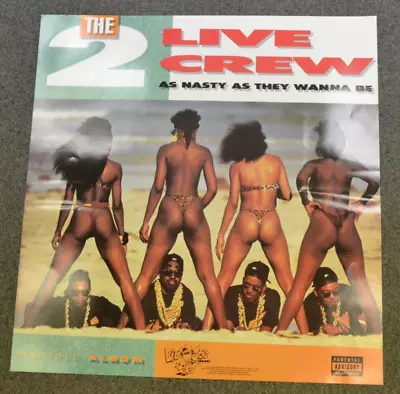 2 LIVE CREW Rare 1999 PROMO POSTER For As Nasty REISSUE CD 19x20 • $20