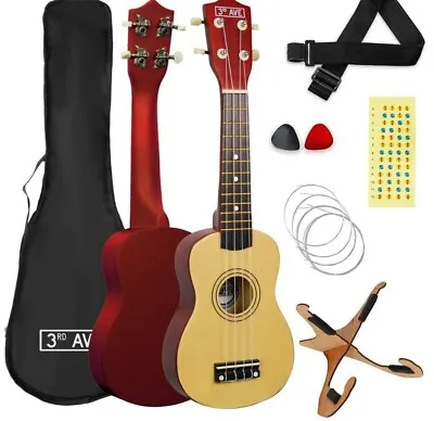 3rd Avenue Soprano Ukulele 21-Inch Beginner Pack - Natural H74 NEW • £25