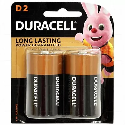 Duracell Coppertop Alkaline D LR20 Size Battery MN1300B2 • $16.99