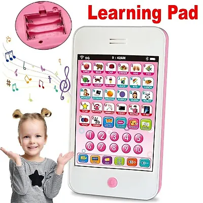 $14.99 • Buy Kids Educational Learning Toys Pad For Number Words Game Fun Phone Battery Toys