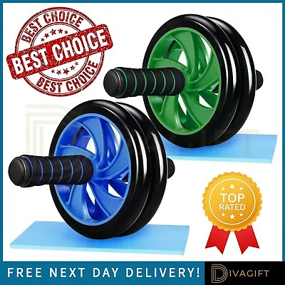 Ab Roller Exercise Wheel For Abdomen Abs Men Women Core Muscle Workout Gym New • £2.49