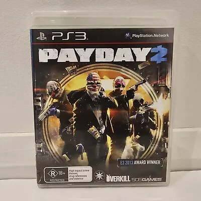 Payday 2 - PlayStation 3 - Complete With Manual - PAL - Free Postage • $9.88