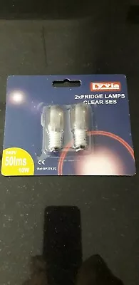 Lyvia Twin Pack 10W Fridge/Freezer Bulb Appliance Light 240V SES E14 Clear Lamp  • £3.15