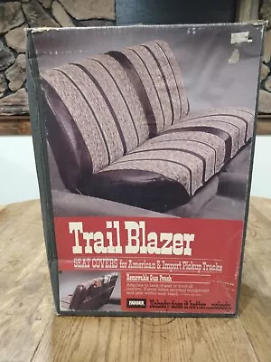 NOS Farber Trailblazer Brown Bench Seat Cover  Pickup Truck Vintage W/GUN POUCH! • $129.99