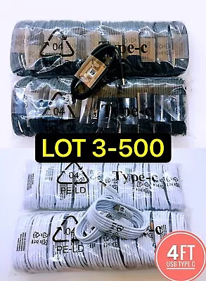 Bulk Lot USB Type C Cable Samsung S10 S20 Fast Charger Charging Cord Wholesale • $14.69