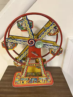 Vintage Herceles Tin Toy Ferris Wheel • $110