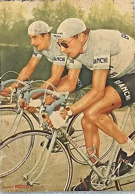 Cartolina Pubblicitario - BIANCHI  Fausto Coppi  E Ricardo Filippi Gomme Pirelli • £31.85