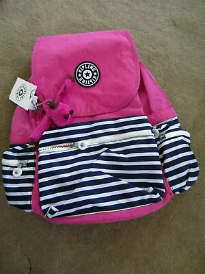 £77.83 • Buy  Kipling EZRA Backpack K10291 Superb Stripe Pink New With Tag Authentic $114