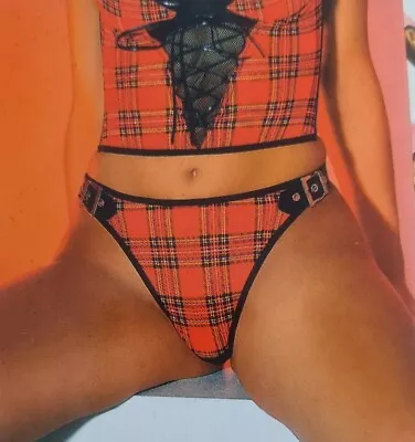 Red Tartan Thong The Erotic Collection • £7.50