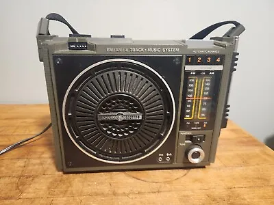 Vintage GE LoudMouth II Portable 8-Track Player AM/FM Radio Original Box • $75