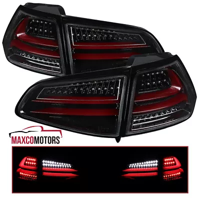 $243.49 • Buy Jet Black Tail Lights Fits 2015-2017 VW Volkswagen Golf GTI MK7 LED Brake Lamps