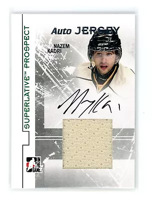 2009 In The Game Heroes And Prospects Auto Jersey Silver /40 Nazem Kadri - Knigh • $14.71