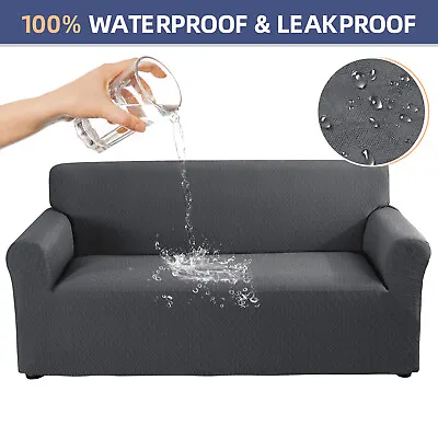 100% Waterproof Sofa Cover Sectional Couch Lounge Slipcover Protector Fo Dog Cat • $36.99