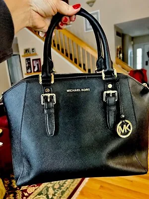 Michael Kors Black Saffiano Leather Used W/ No Tears/stains. Pls See All Photos • $29.99