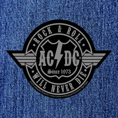 £4.50 • Buy Ac/dc - Rock & Roll Will Never Die (new) Sew On Patch Official Band Merchandise