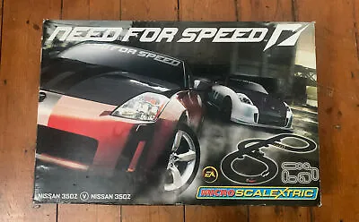 £29.99 • Buy Micro Scalextric Need For Speed Nissan 350Z Playset Slot Cars Racing