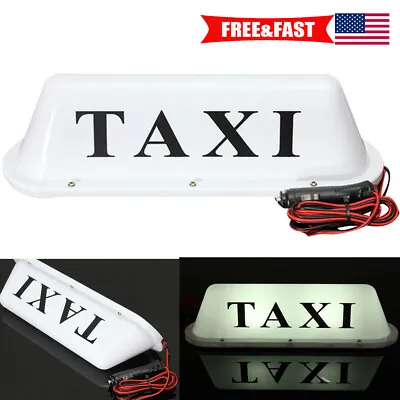 $28.19 • Buy 12V Car Truck Taxi Cab Sign Roof Dome LED Light Lamp Shell Magnetic Base US